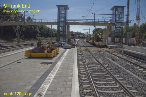 Neuer Bahnsteig Blickrichtung Sd