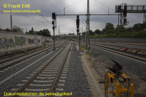 Neuer Bahnsteig Blickrichtung Nord