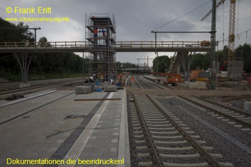 Neuer Bahnsteig Blickrichtung Sd