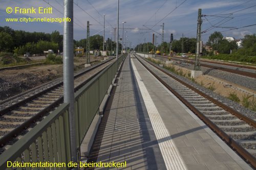 neuer Bahnsteig - Blickrichtung Norden