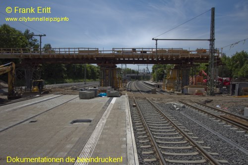 Neuer Bahnsteig Blickrichtung Sd