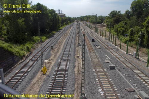 Brcke Bornaische Strae - Blickrichtung Sdost