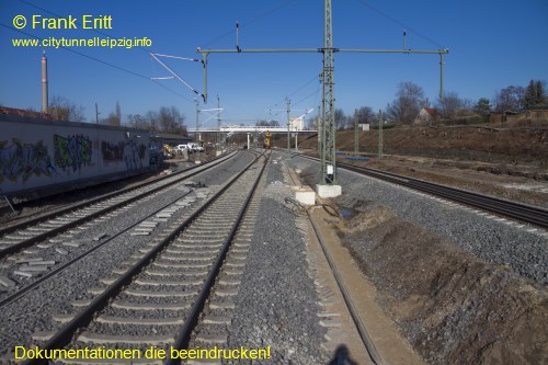 Neuer Bahnsteig Blickrichtung Nord