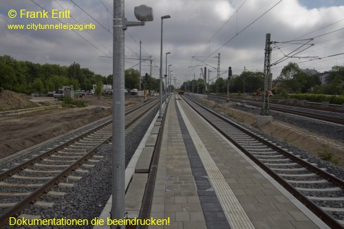 neuer Bahnsteig - Blickrichtung Norden