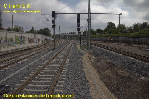 Neuer Bahnsteig Blickrichtung Nord