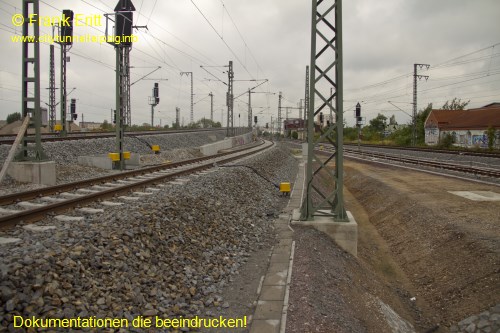 Gleisanlagen an Berliner Br�cke - Blickrichtung West