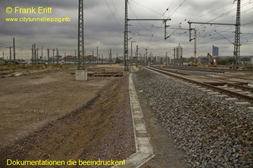 Gleisanlagen an Berliner Br�cke - Blickrichtung S�d