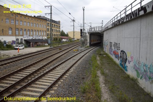 Weiche Einbindung Nord - Blickrichtung Sd