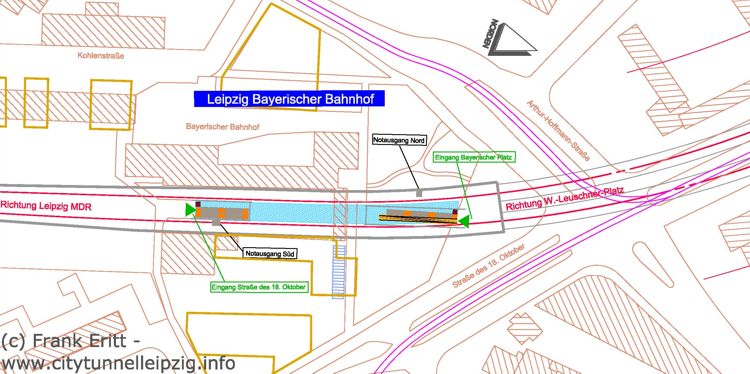 Lageplan Bayerischer Bahnhof