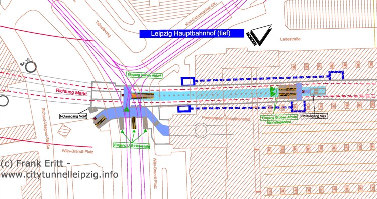 Lageplan Hauptbahnhof