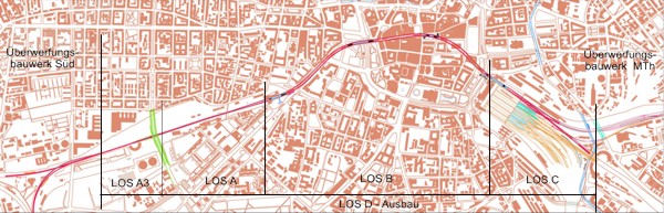 Lageplan City-Tunnel