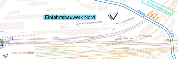 Einfahrtsbereich Nord - Nord- und Westrampe