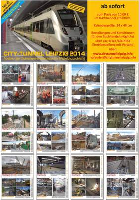 Kalender 2014 - City-Tunnel Leipzig