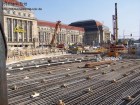 Erste Bewehrung Deckenplatte Hauptbahnhof Süd fertig gestellt