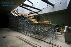 Ausbau Schalung fr Sichtbetontreppe Sd Bayerischer Bahnhof