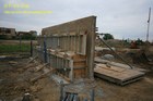 Mai 2008 - Sichtbetonprobewand für Stützwände erstellt