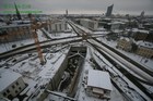 Baugrube Station Bayerischer Bahnhof