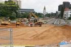 Juli 2009 - Straenbau am Damm Semmelweisstrae