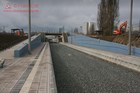 März 2009 - Restarbeiten - Einbau Gleisschotterplanum