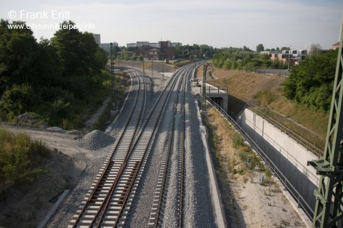 Gleisanlagen Einbindung Süd (von Leipzig MDR bis Völkerschlachtdenkmal / Connewitz)