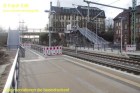Oktober 2012 - Montage Zugangsbrücken Bahnsteig Leutzsch