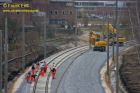 Neuaufbau Gleisanlagen Süd in Richtung Stötteritz beginnt