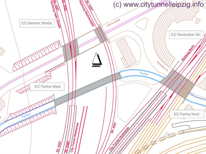 EÜ Rackwitzer Straße / EÜ Parthe / EÜ Berliner Straße