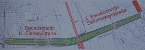 Straßenneubau Semmelweisstraße - Kurt-Eisner-Straße